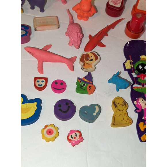 Vintage Lot Pencil Erasers Diener APII Collectible Lisa Frank Hallmark Snoopy - Picture 3 of 11